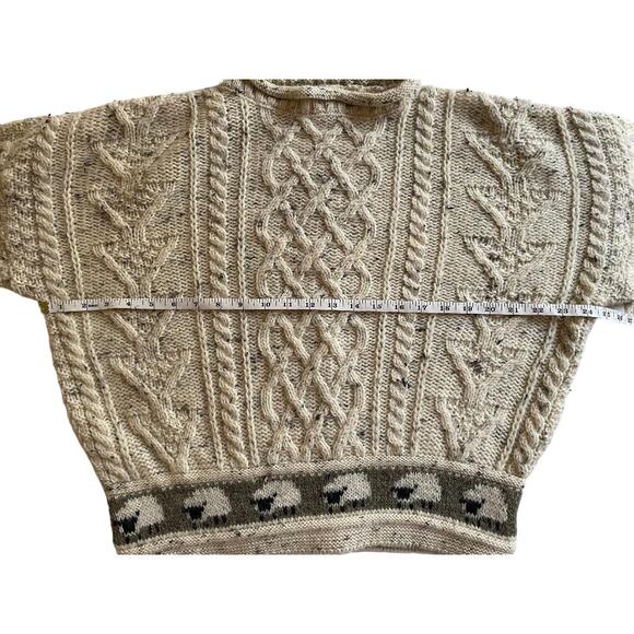 Aran Country‎ Knitwear Ireland Sweater with Sheep Trim Size X-Small - Picture 4 of 6